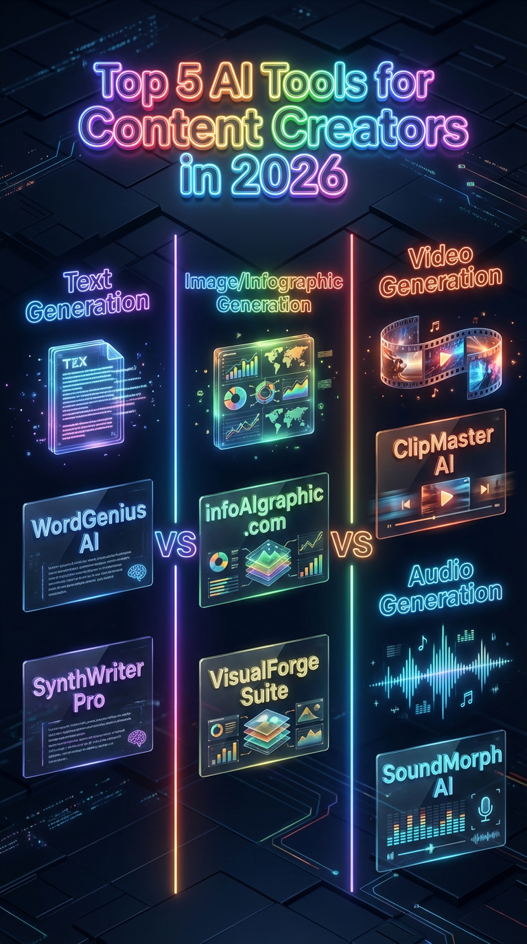 Top 5 AI Tools for Creators in 2026