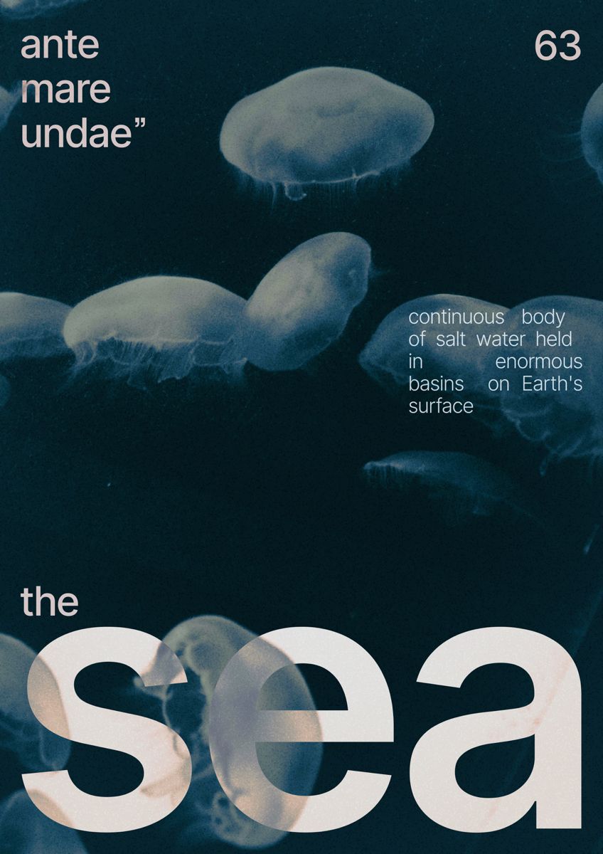 Poster inspired by nature/sea