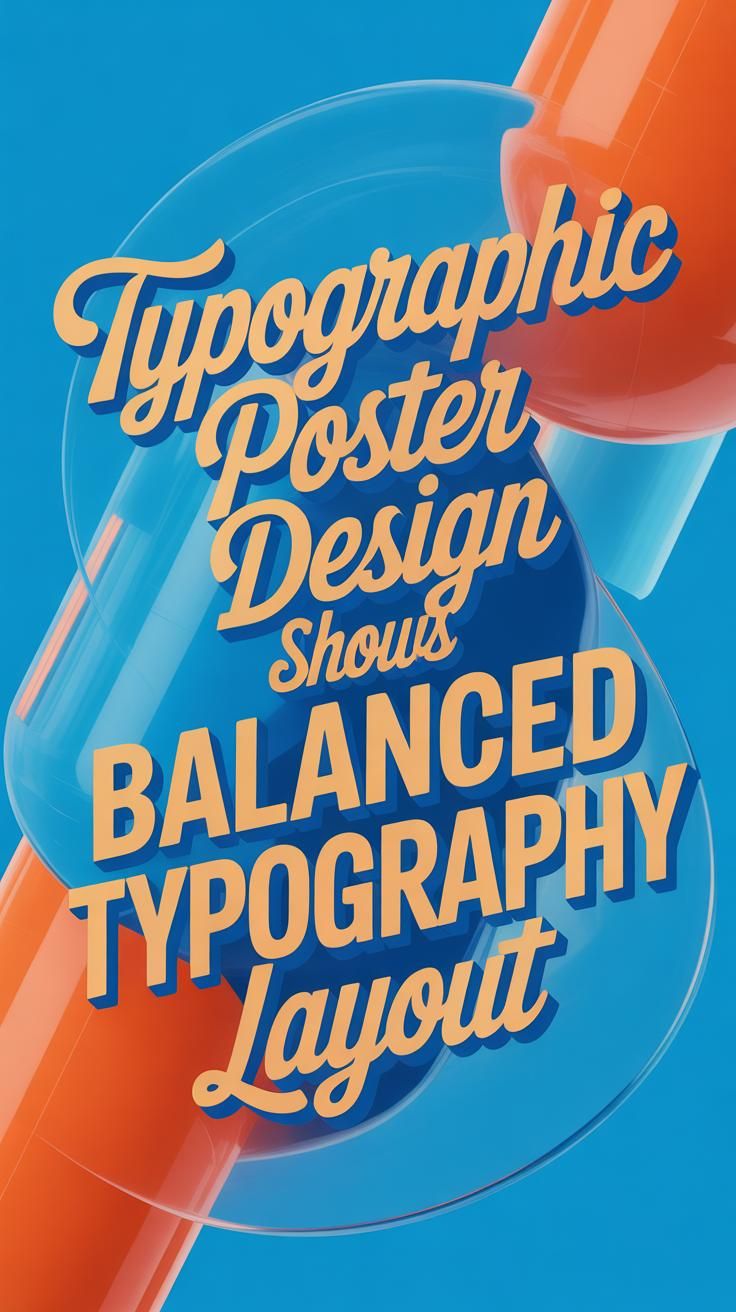 Balanced Typography Layout With Typographic Poster Design For Digital Media