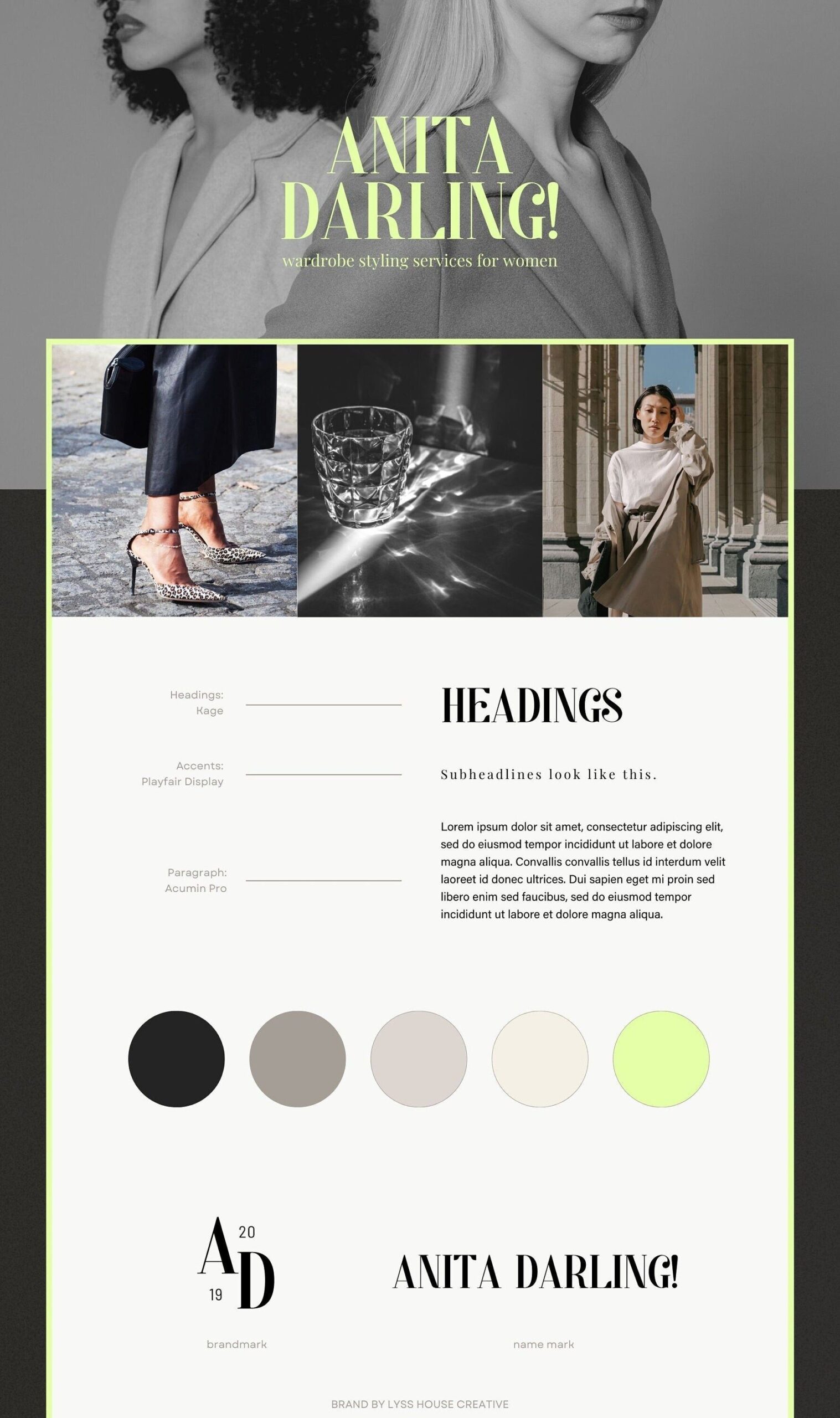 Semi-Custom Logo and Branding Suite: Anita, Darling!