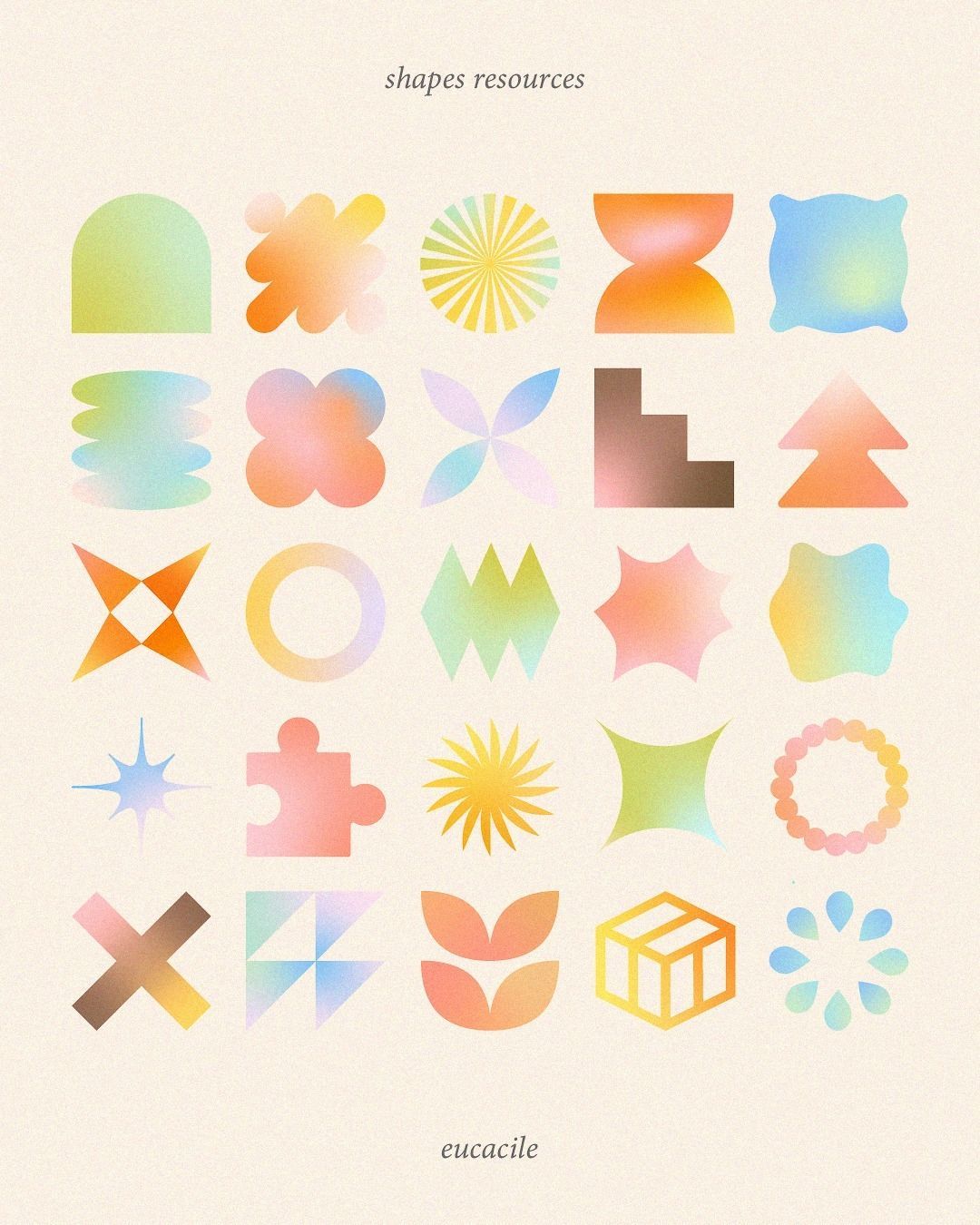 logo sticker making | CLAIRE � GRAPHIC DESIGN on Instagram: “in 2023, i created shapes with