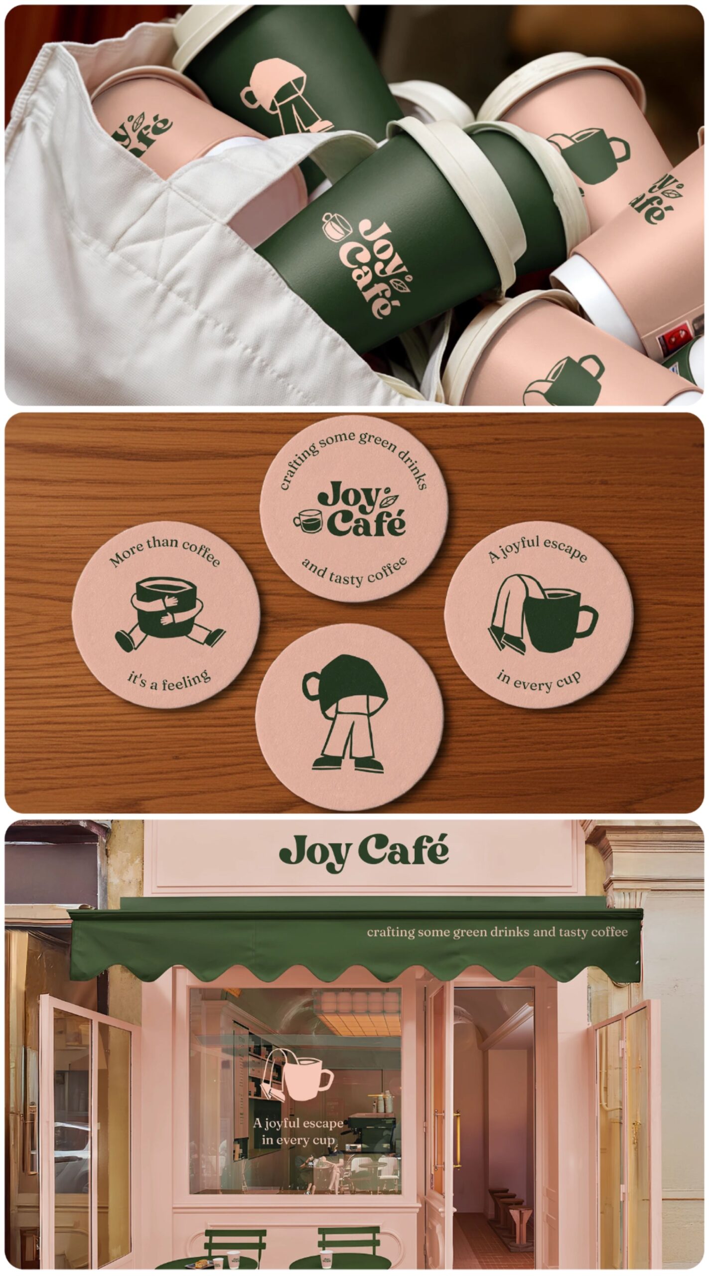 Joy Cafe | Brand Identity | Cafe with illustrations