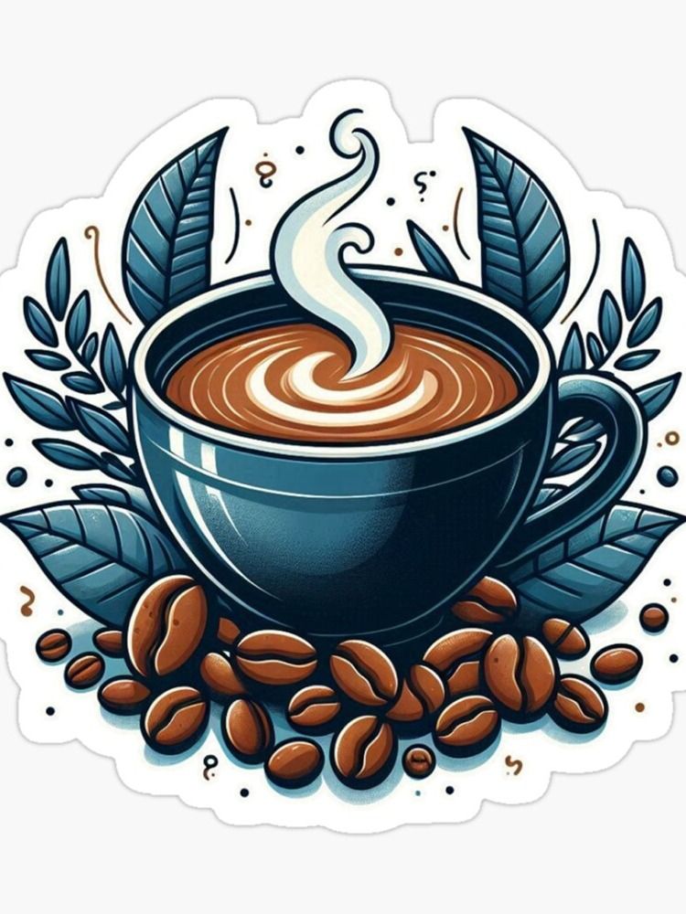 A Cup Of Happy Sticker