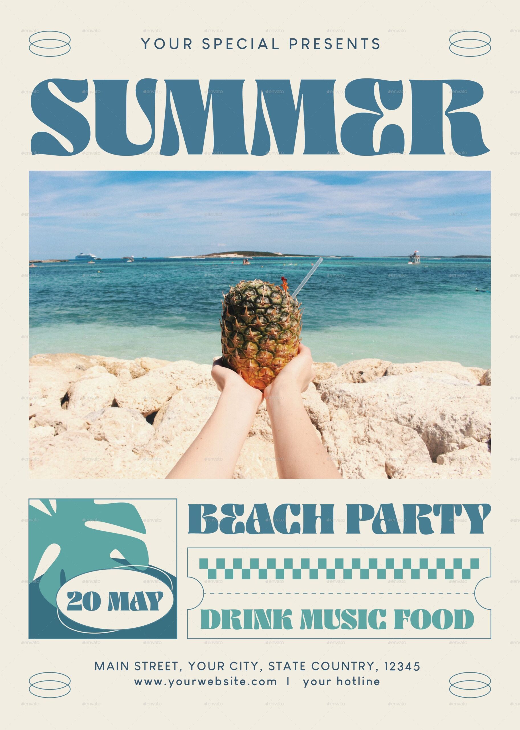 Summer Beach Party Flyer