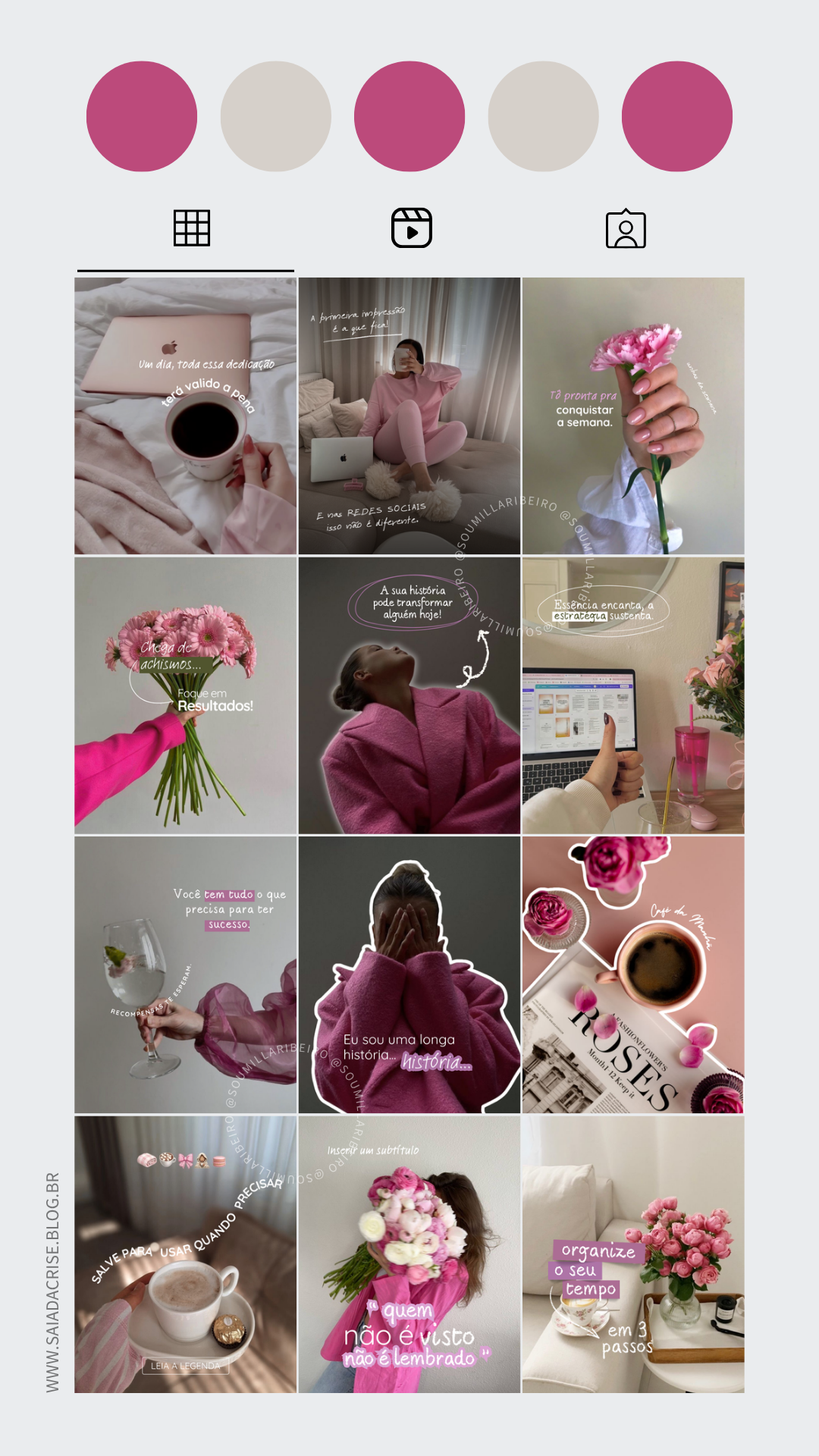 Plantillas Instagram | Templates Aesthetic Instagram | Milla Ribeiro