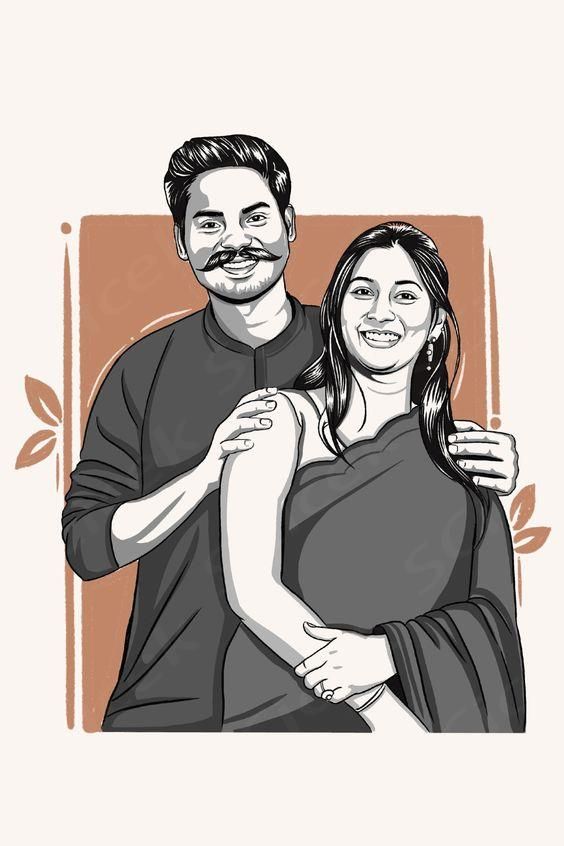 Our latest digital couple portrait