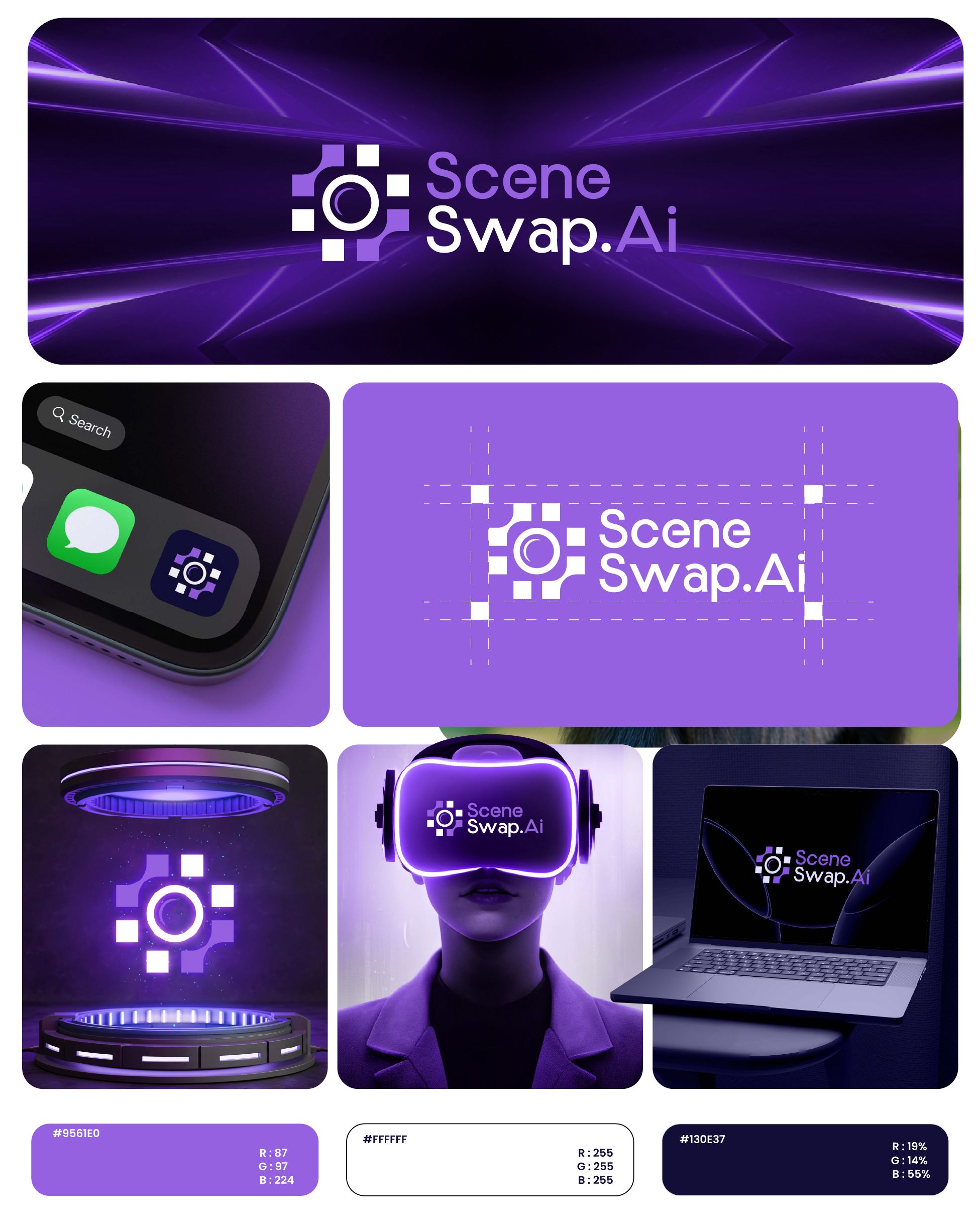 Abstract 3D Gradient Logo Design | Modern Brand Identity Concept