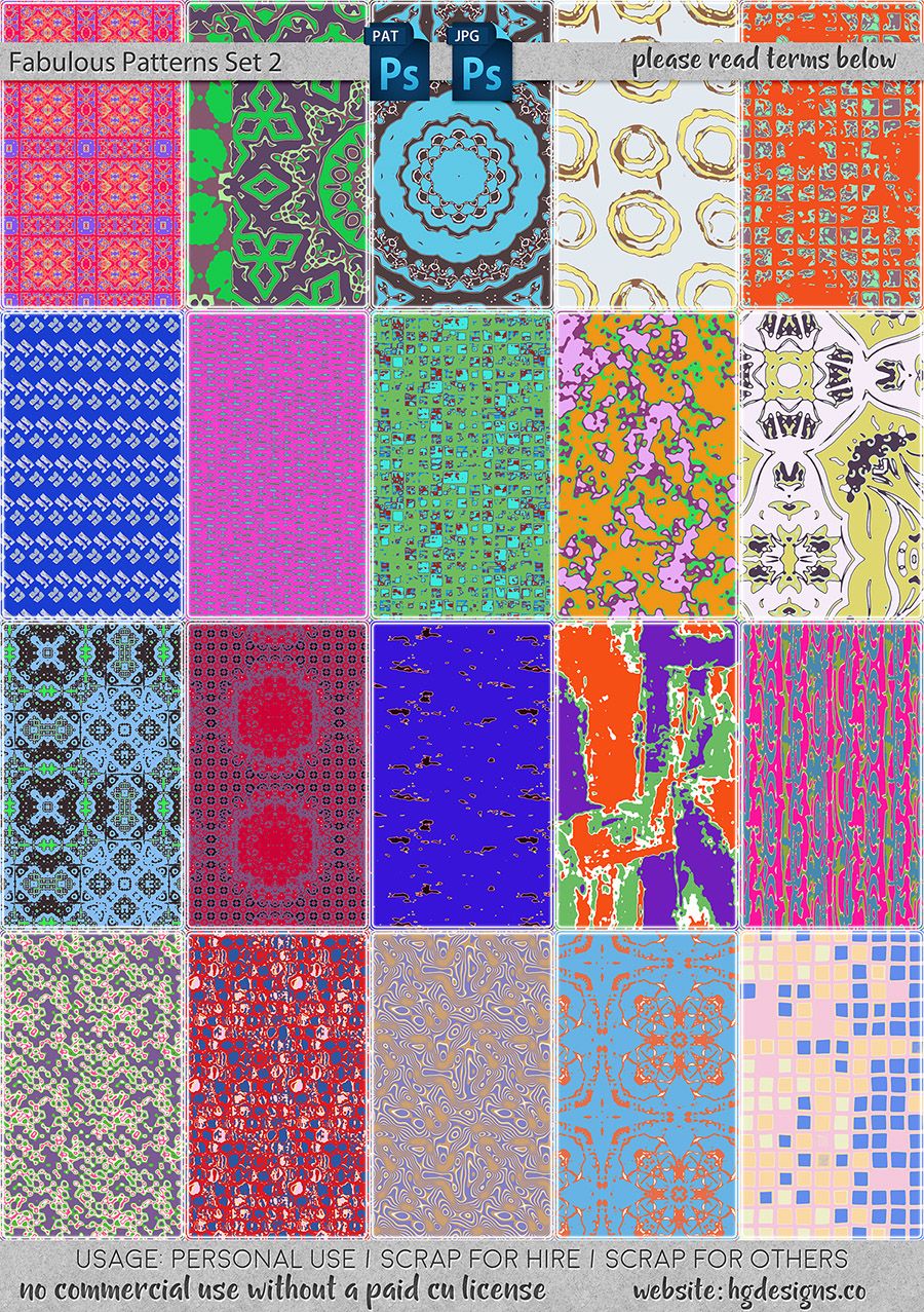 freebie: seamless tiling patterns set – HG Designs