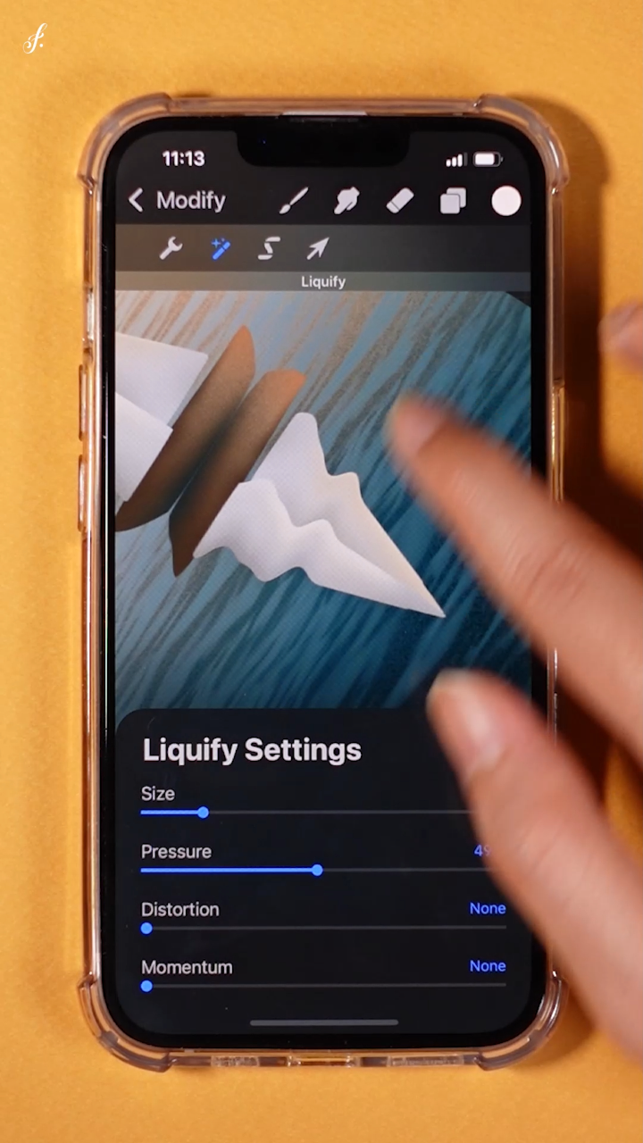 Seascape art on Procreate Pocket!