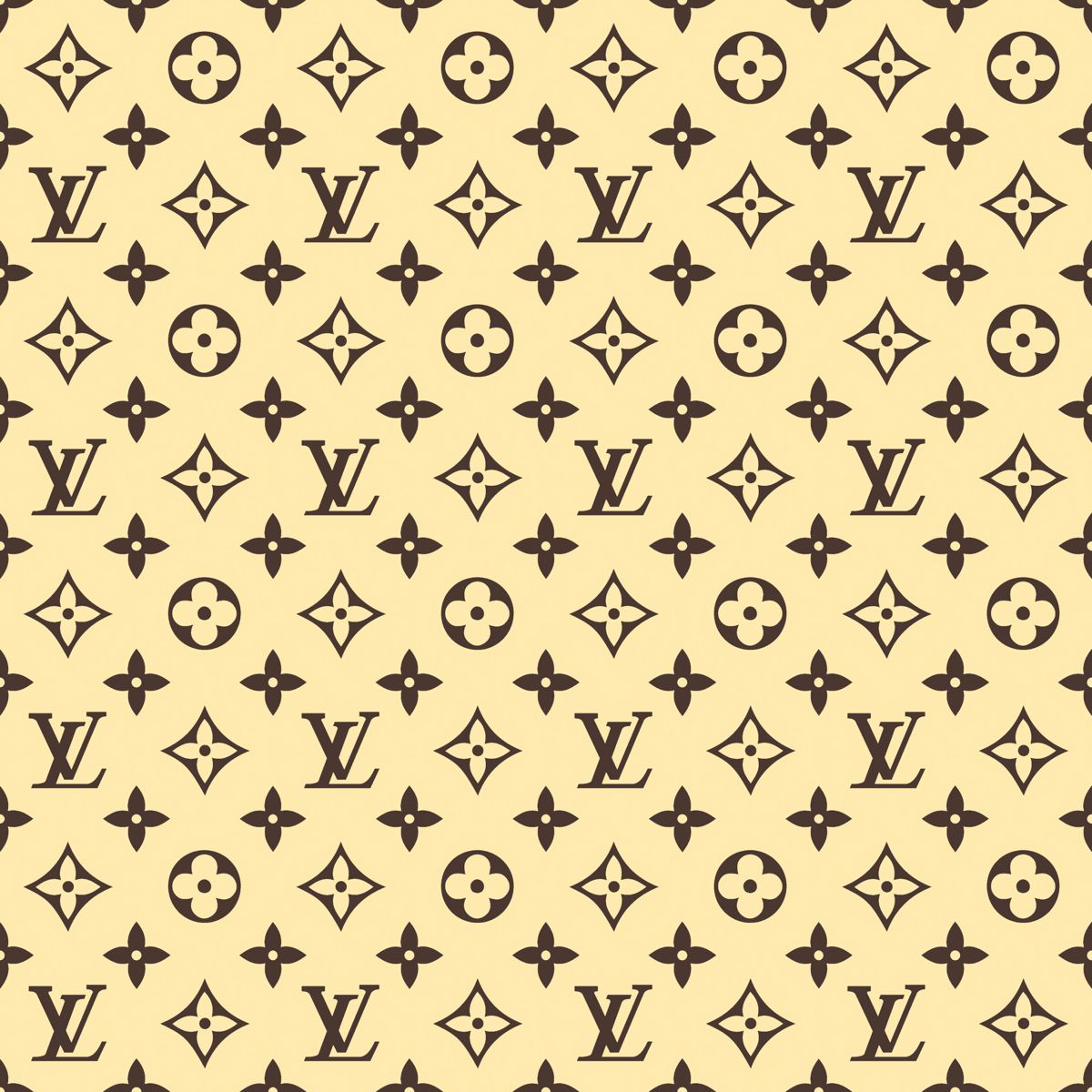 Louis Vuitton big logo Background byM BG – creme dark brown