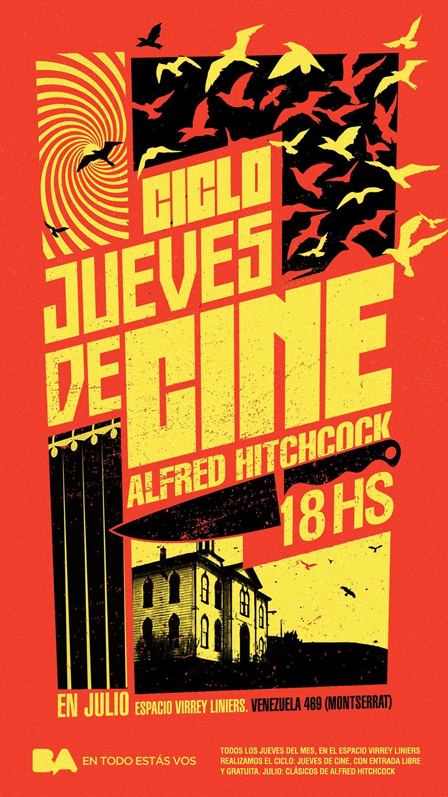 Ciclo Jueves de cine – Clásicos de Alfred Hitchcock.