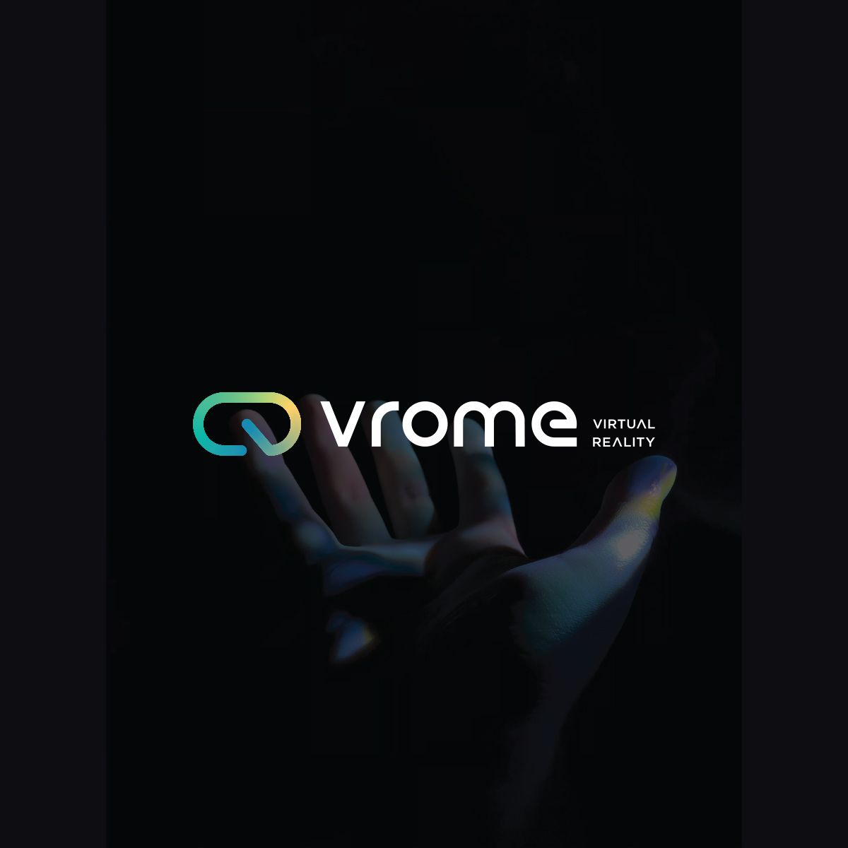 Vrome Virtual Reality Logo Design