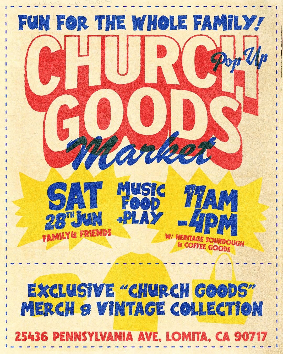 Church Goods Market Pop Up