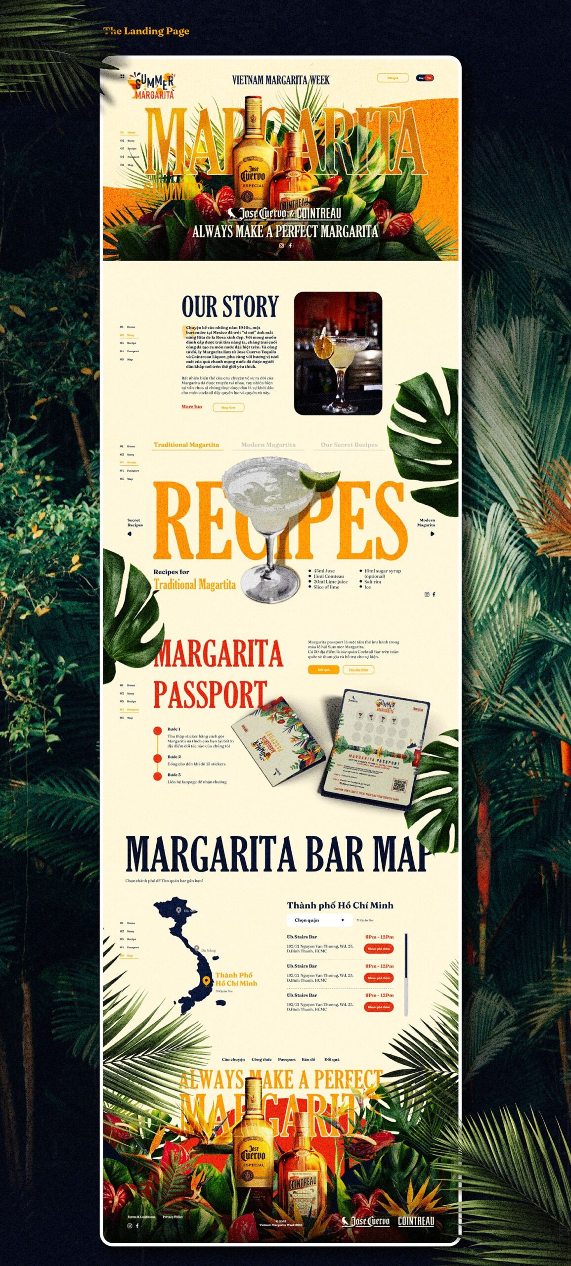 Margarita Cocktail Event Landing Page Ui/Ux Design – Khai Luu