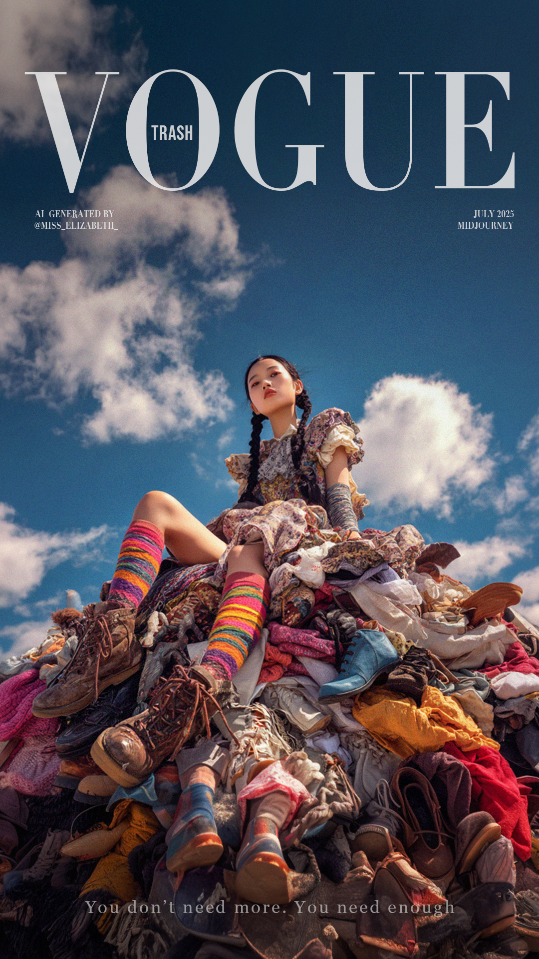 VOGUE Trash | AI-генерации о проблеме сверхпотребления