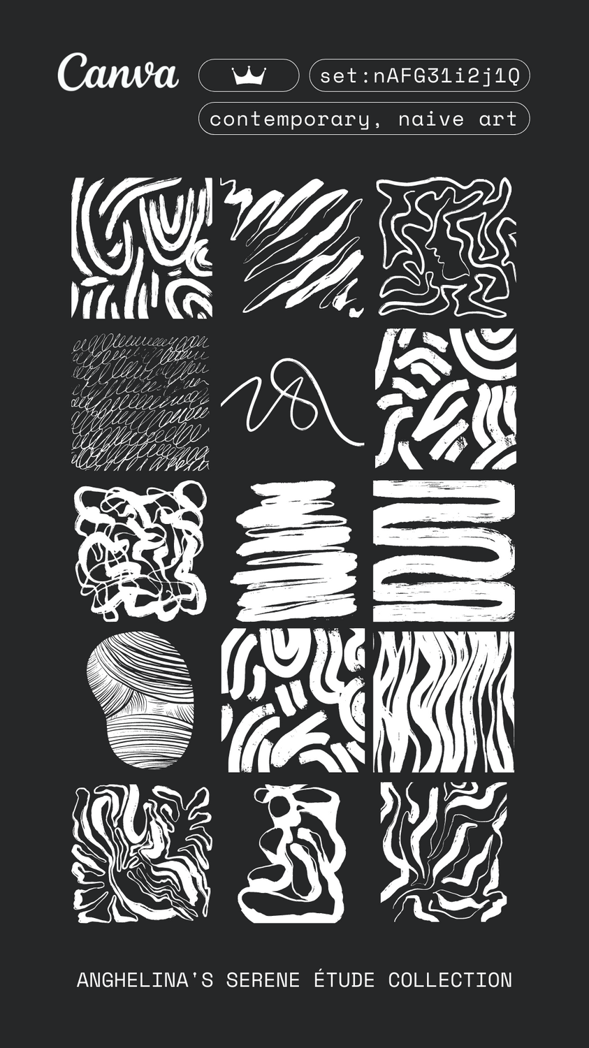 🌟Hand-Drawn Abstract Composition for Free Download🌟