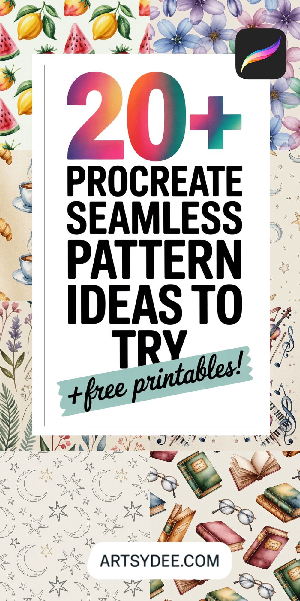 26 Free Printable Seamless Patterns for Junk Journaling, Scrapbooking & Art Journals