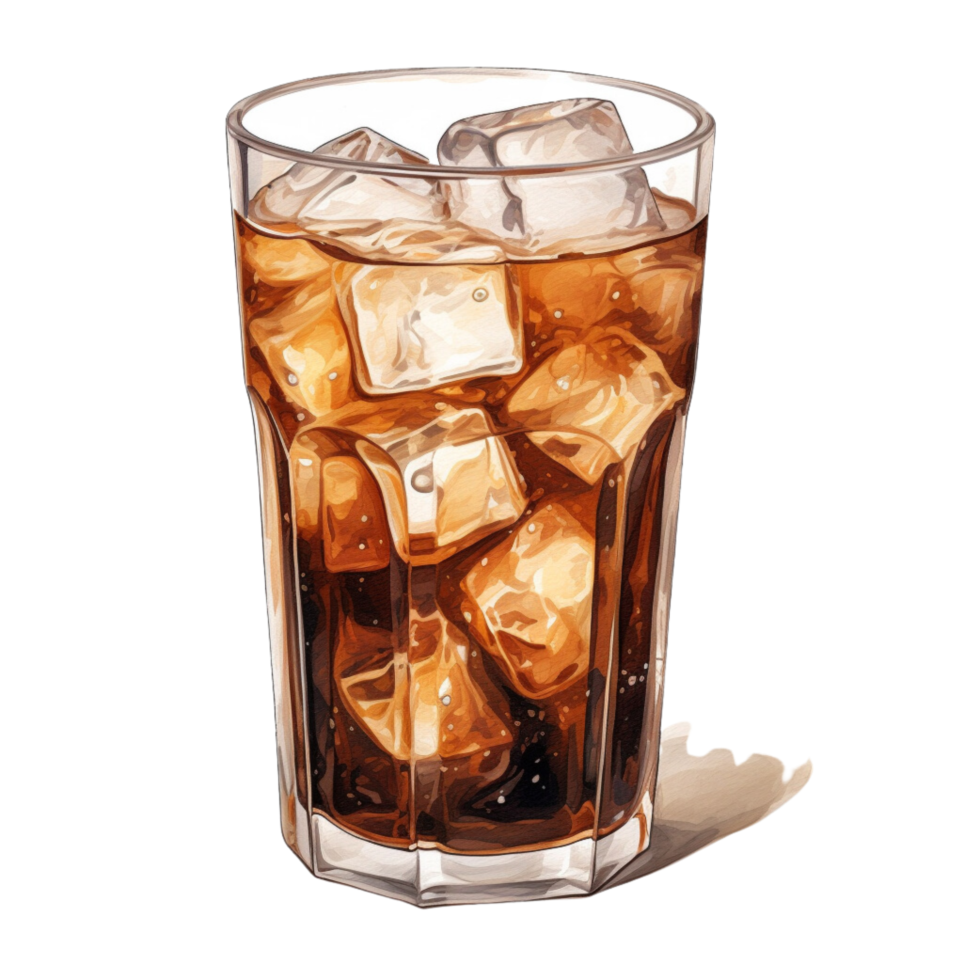 Download AI generated Cold Brew is Coffee brewed with cold water, usually served over ice,,with transparent background. for free