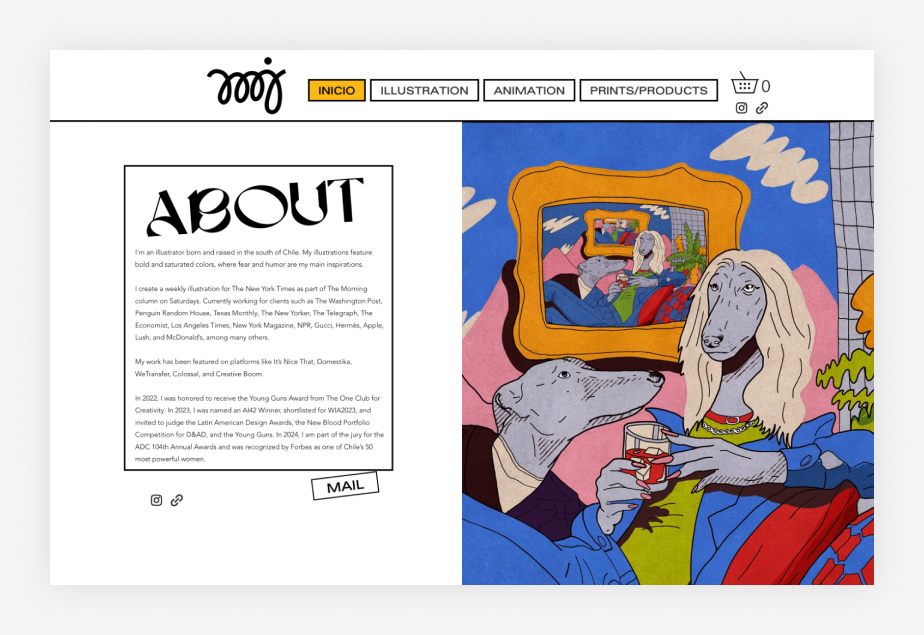 20+ artist websites we wish we could frame (2025 inspiration)