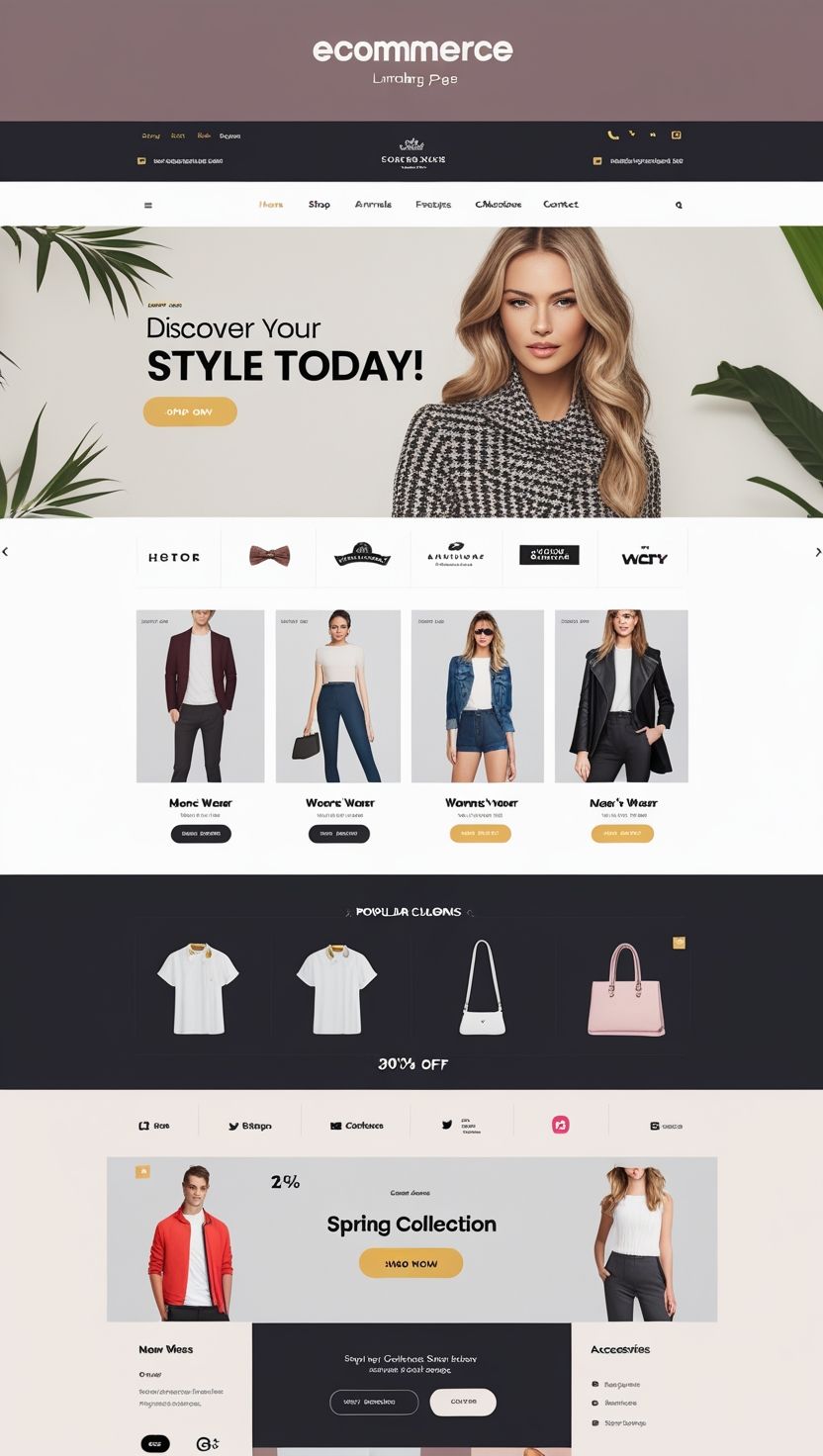 Sustainable Fashion – Eco-Friendly Clothing Store Landing Page