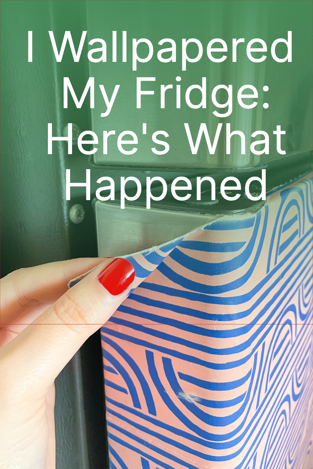 DIY Wallpapered Fridge