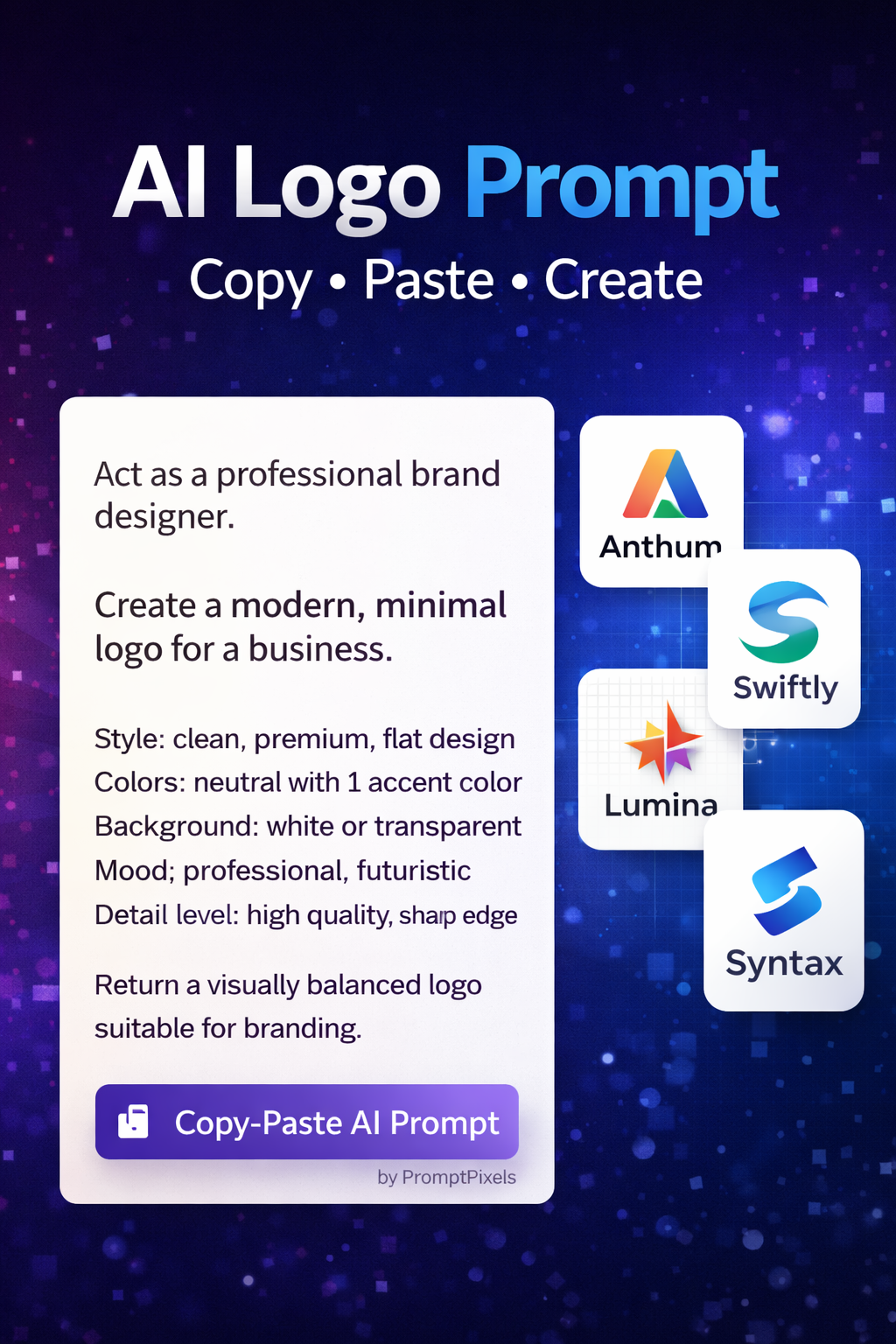 AI Image Prompt for Stunning Logos (Copy-Paste)