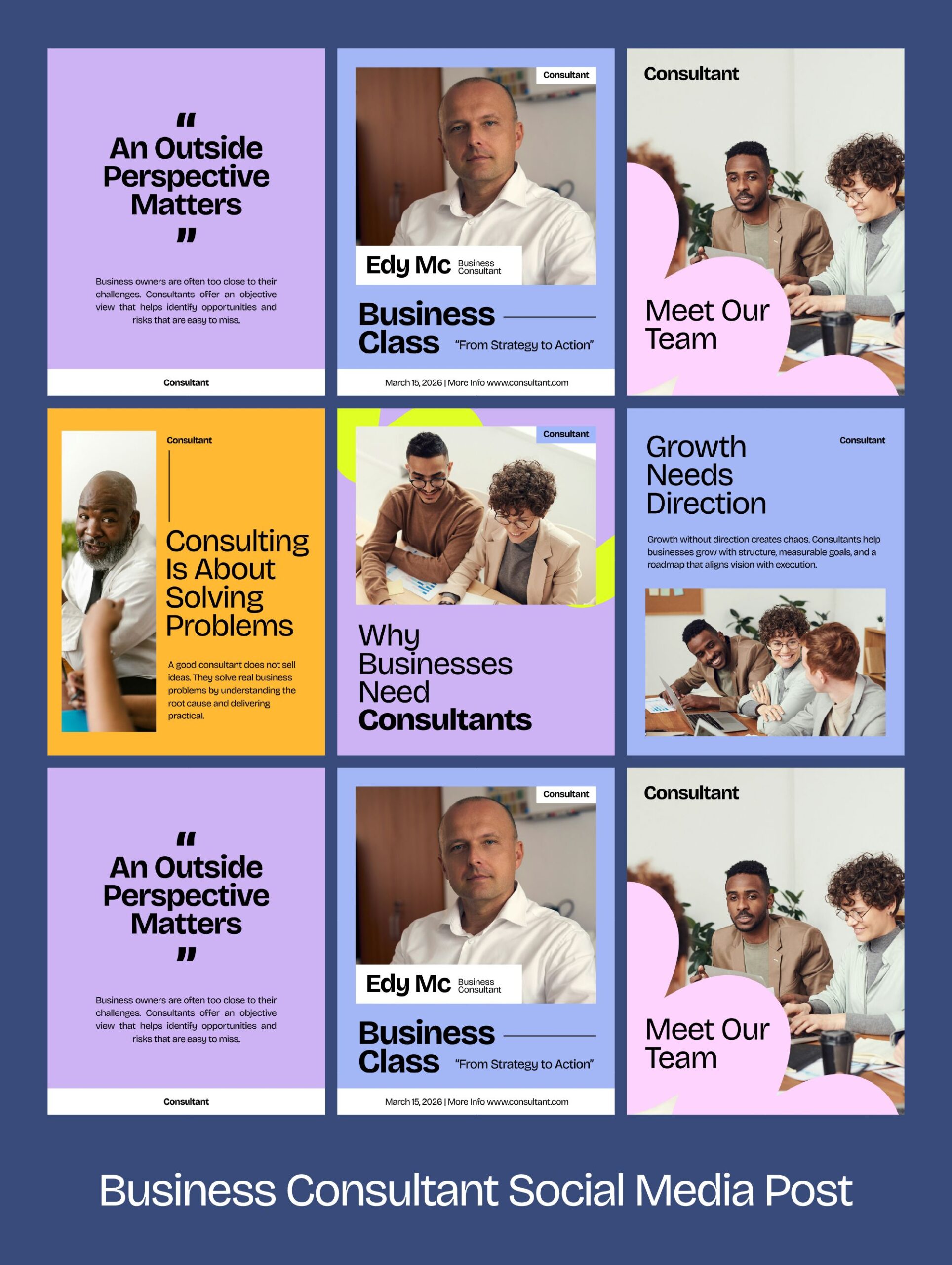 Consul – Business Consultant Social Media Post