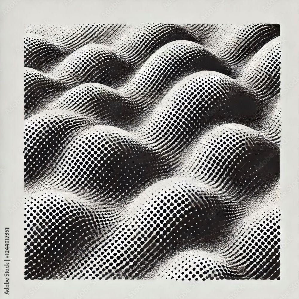 3D Geometric Waves 4K – High-Res Abstract Texture – No Watermark