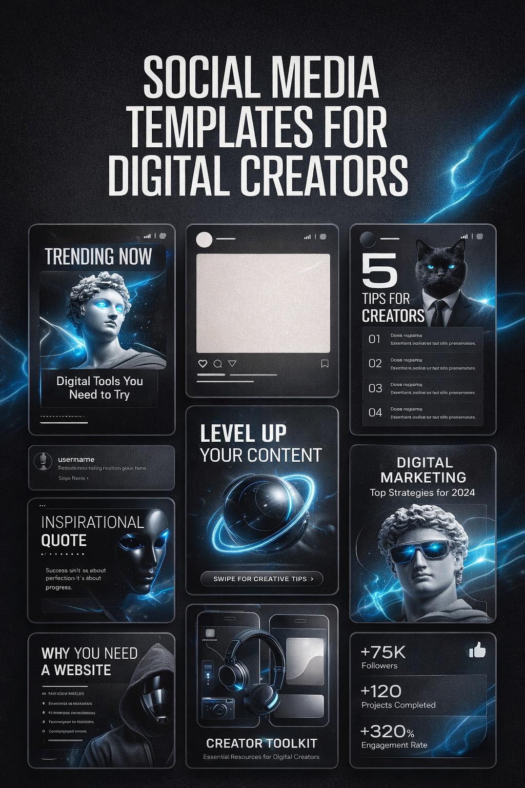Social Media Templates for Digital Creators