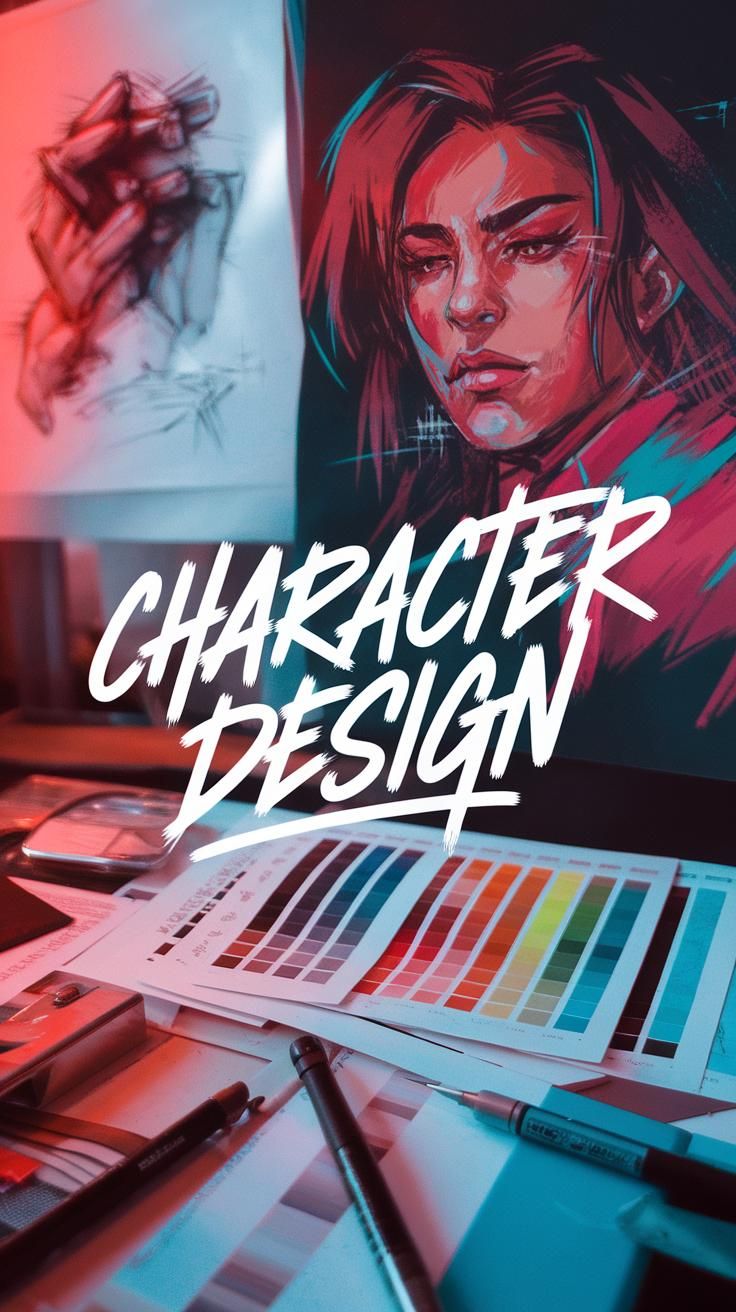 Create Dynamic Gouache Illustrations For Expressive Character Designs