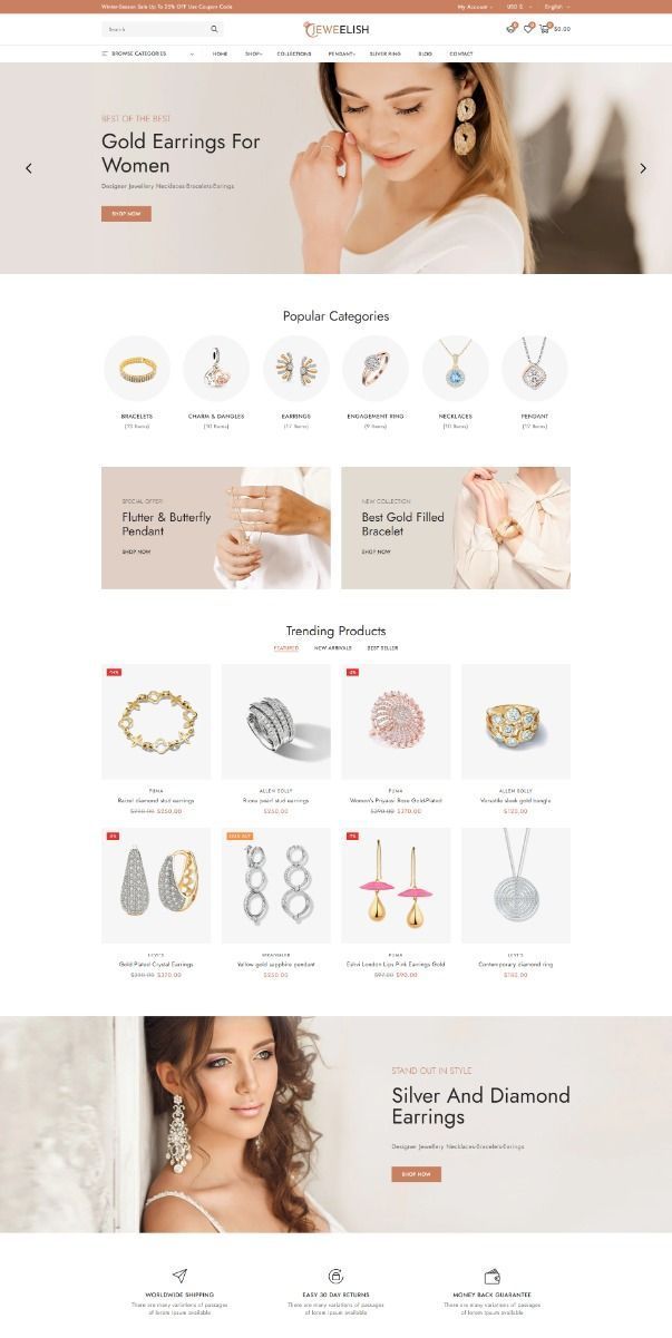 Jewelry Website Design