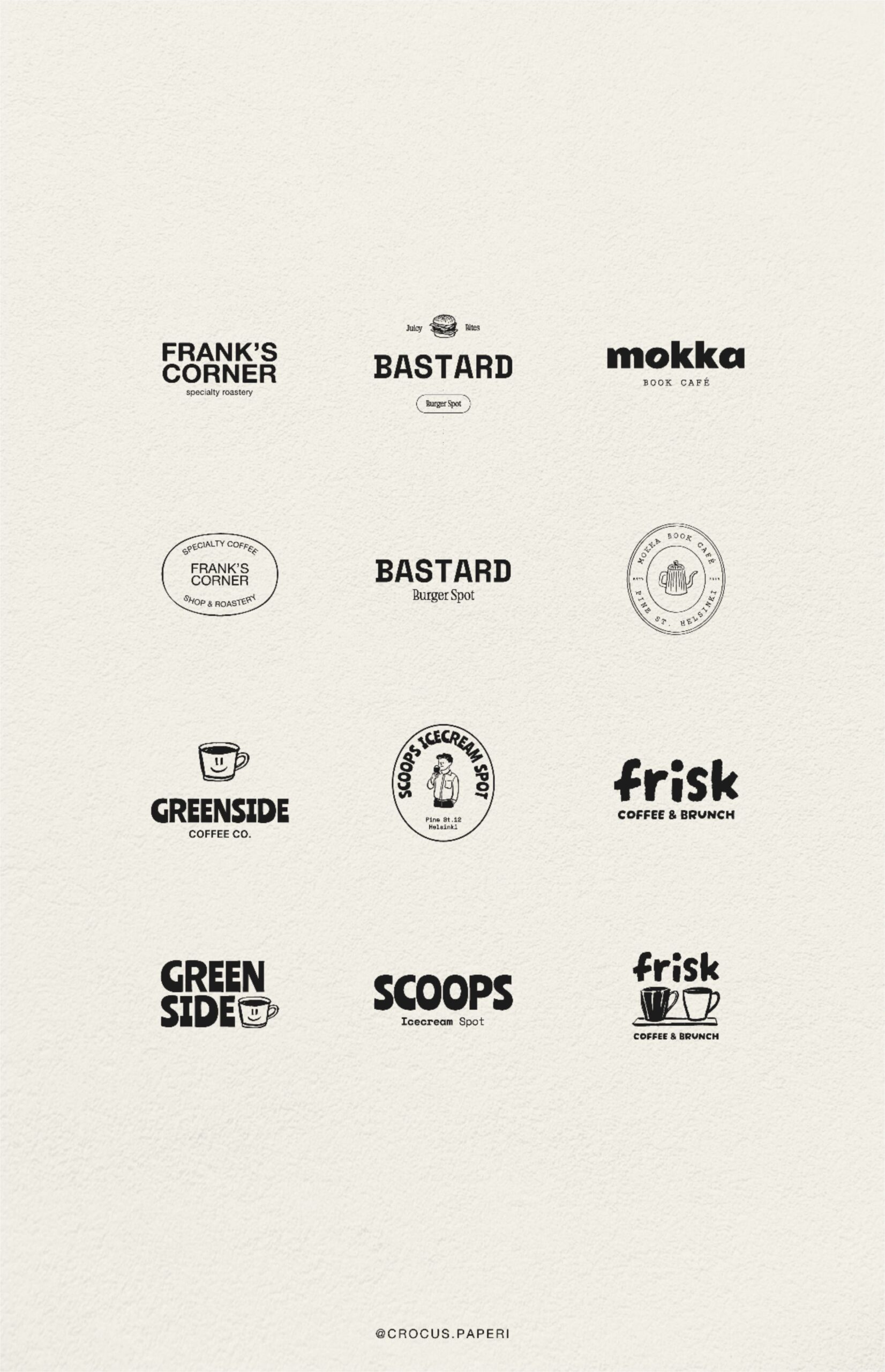 Café & Bakery Logo Design Ideas | Vintage & Hand-Drawn Branding