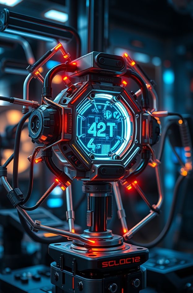 Concept d’innovation technologique futuriste avancée