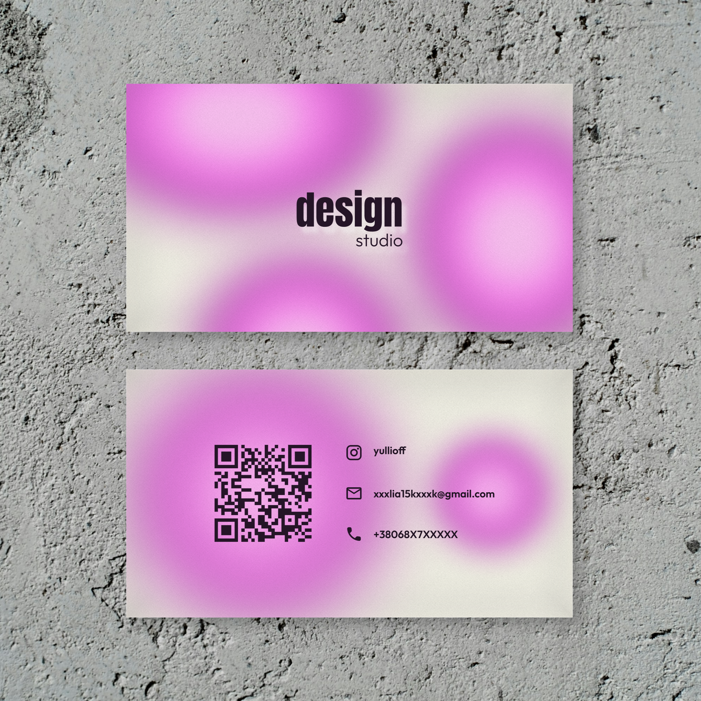 Trendy business card design 💕