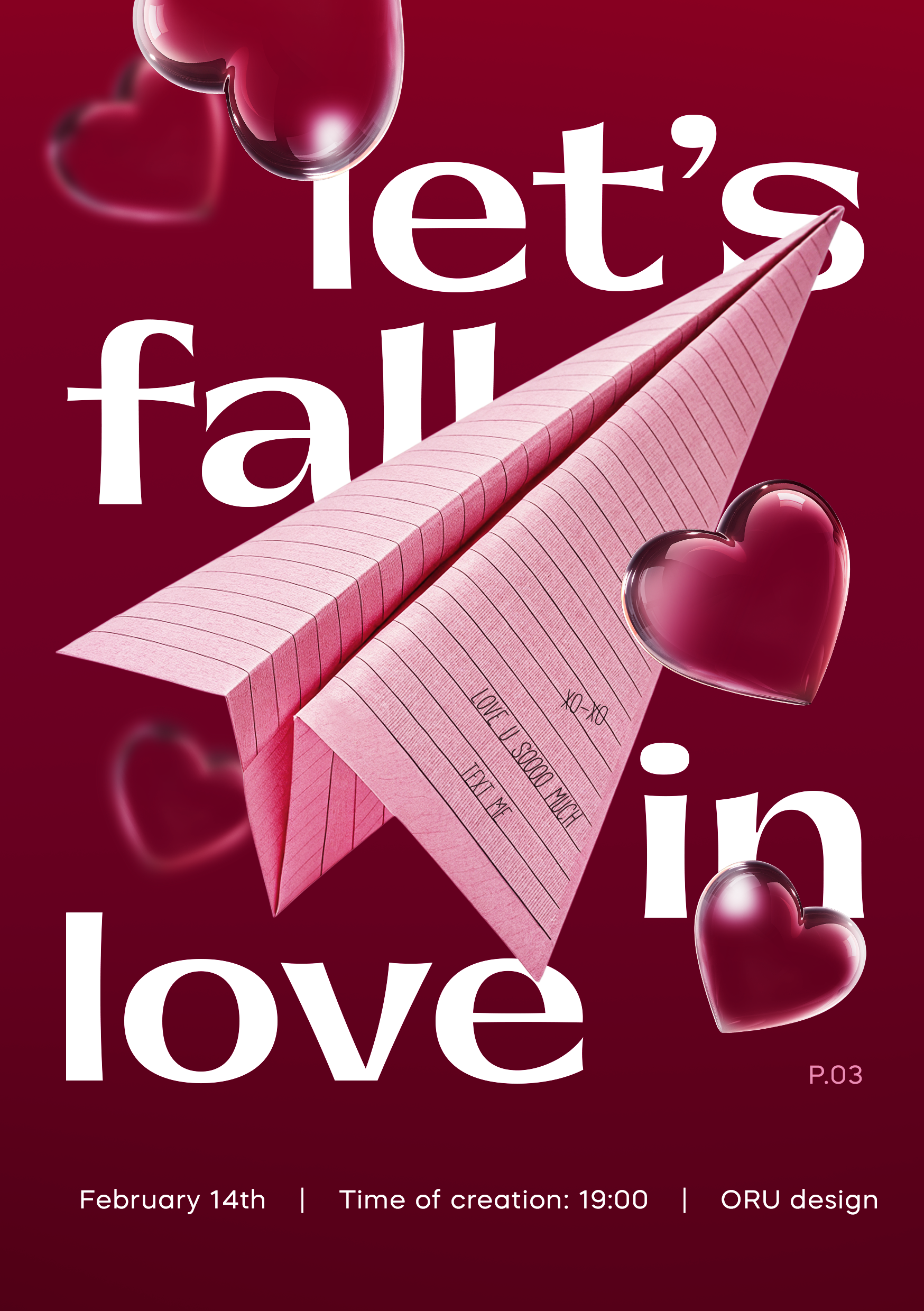 Valentine’s day poster by ORU