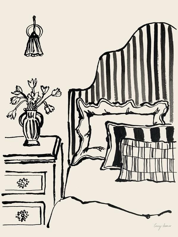 The Bedroom No.2 by Lucy Deaner on Artfully Walls