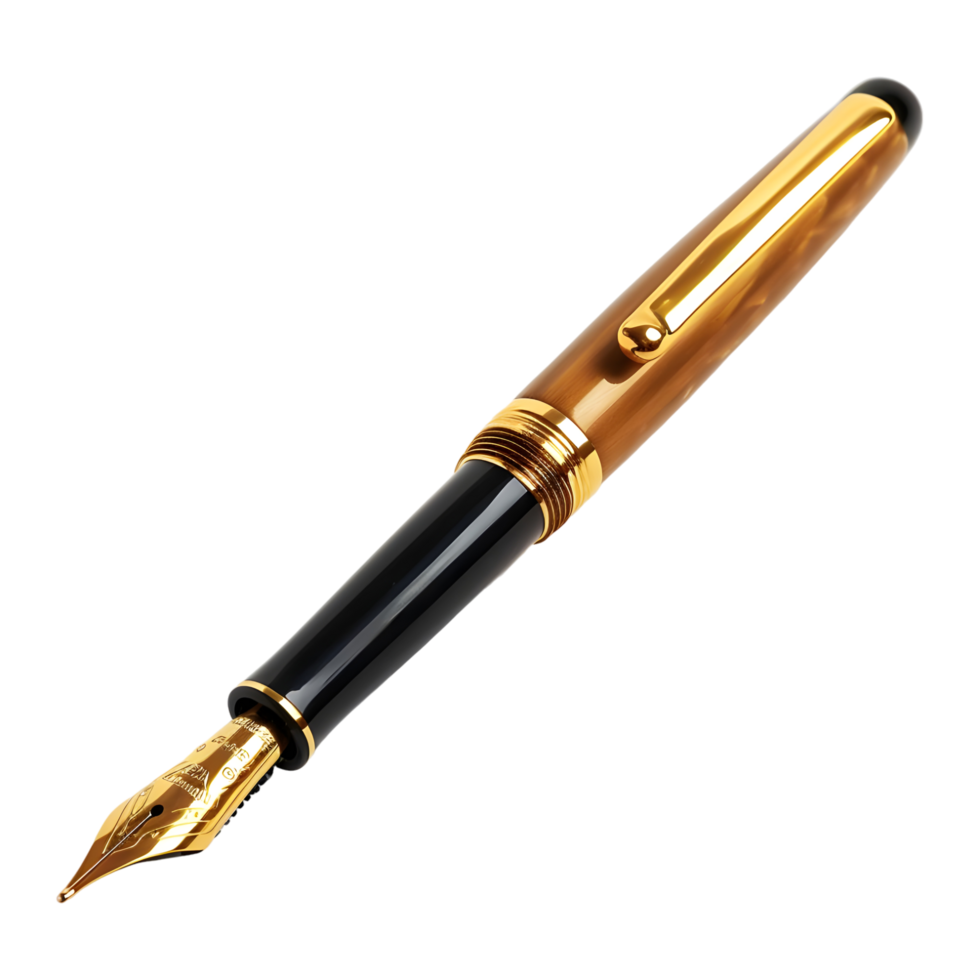Download AI generated 3D Rendering of a Fountain Pen on Transparent Background – Ai Generated for free