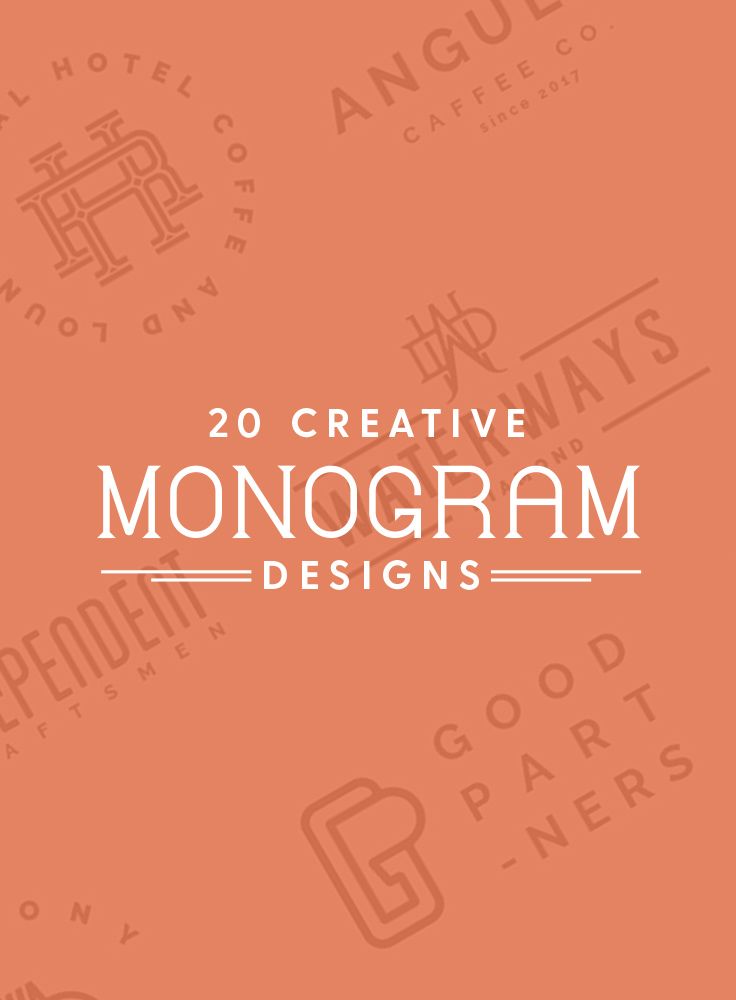 20 Creative Monogram Designs to Inspire Your Logo