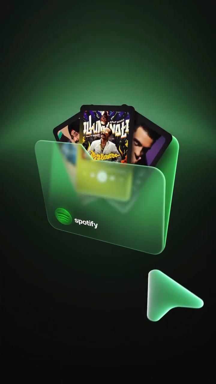 3D glass folder animation