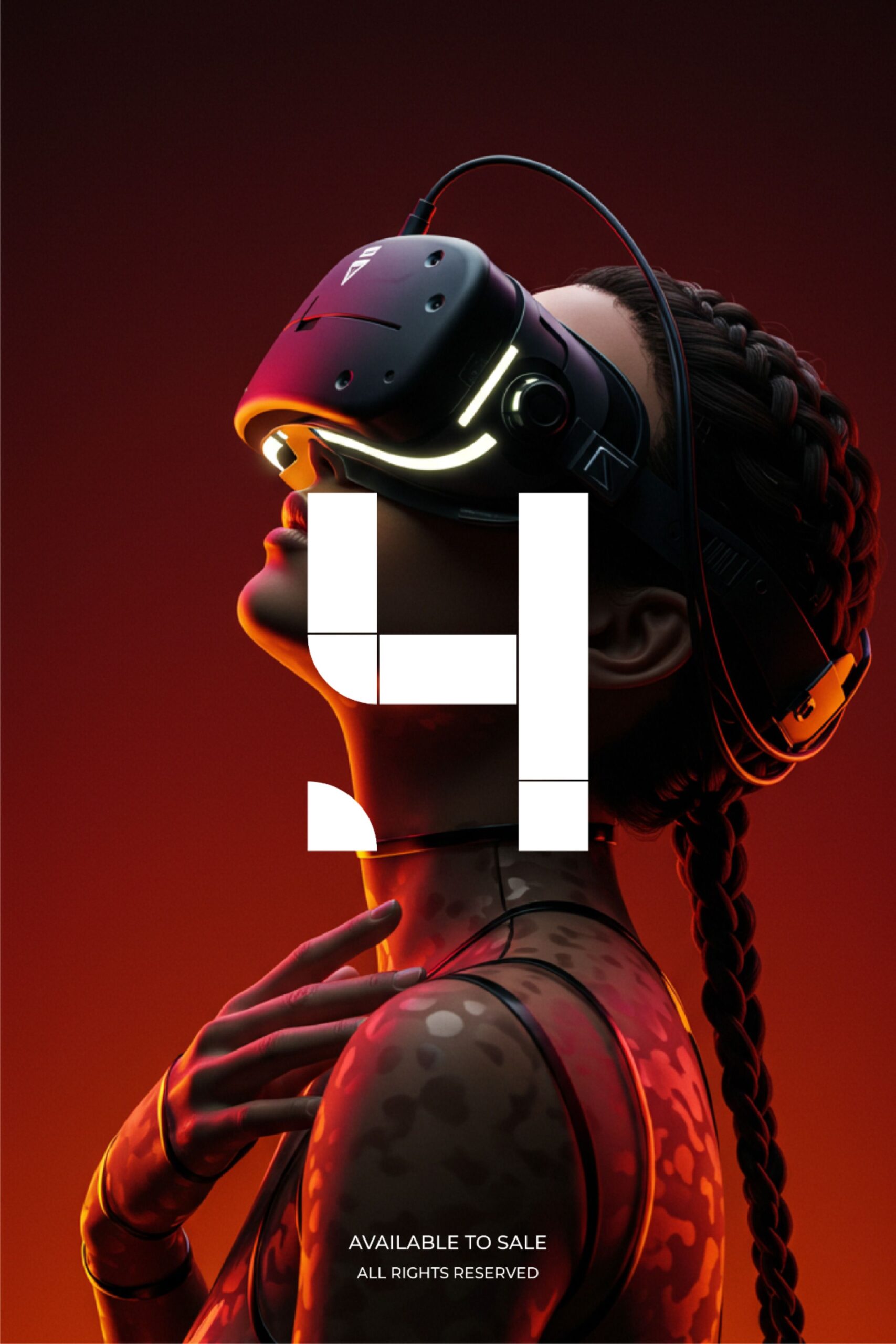 Futuristic VR Logo Design for Tech & Gaming Brands – Available for Sale