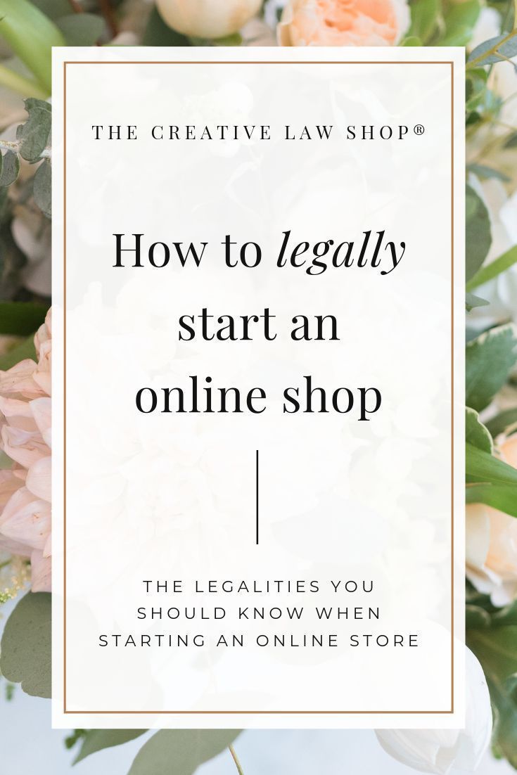 How to Legally Start an Online Shop — The Creative Law Shop®