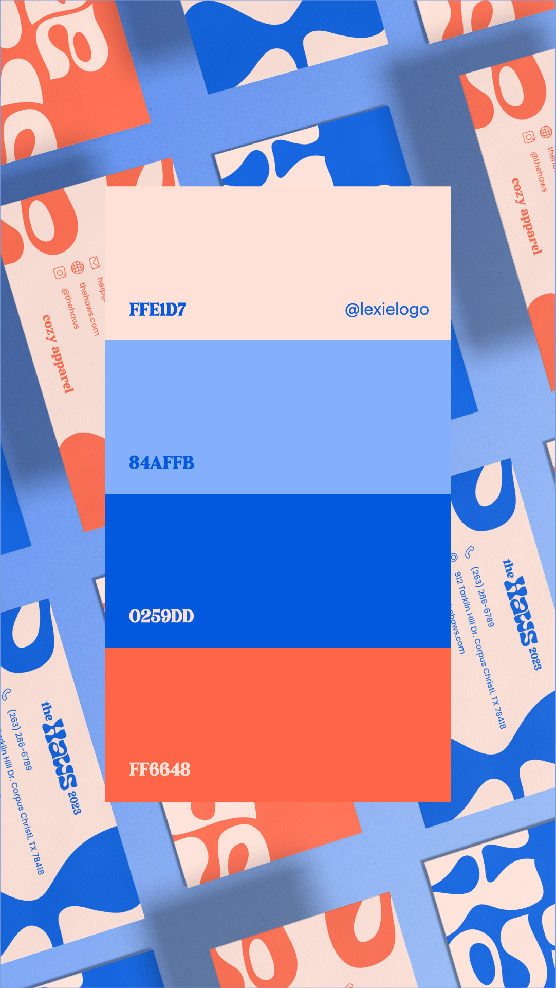 Modern fun quirky fancy bright bold. Red blue beige color palette, color scheme, color inspiration