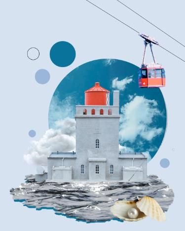 Animated fashion collage inspired by Wes Anderson movies