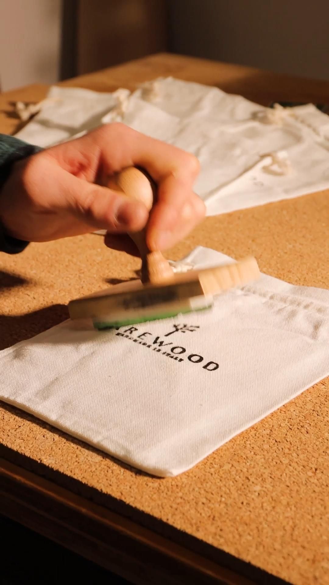 BORSE IN TESSUTO STAMPATO CON TIMBRI #BIGSTAMPING