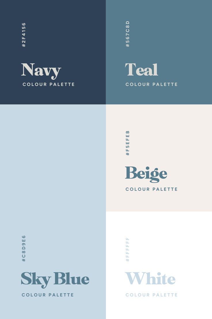 Blue palette and branding concepts for a consultant.