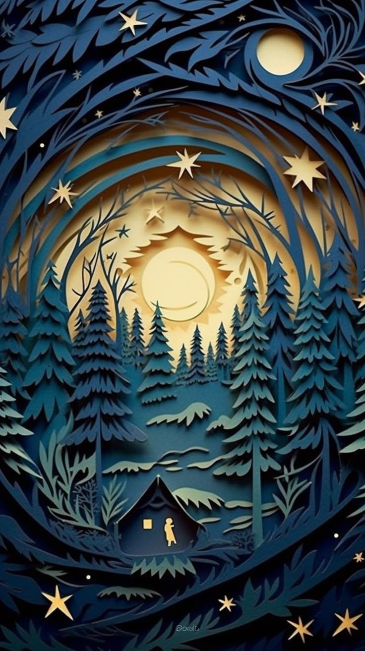 Paper Craft 🌀  papercut hut | Paper cutout art, Paper cut art, Paper artwork