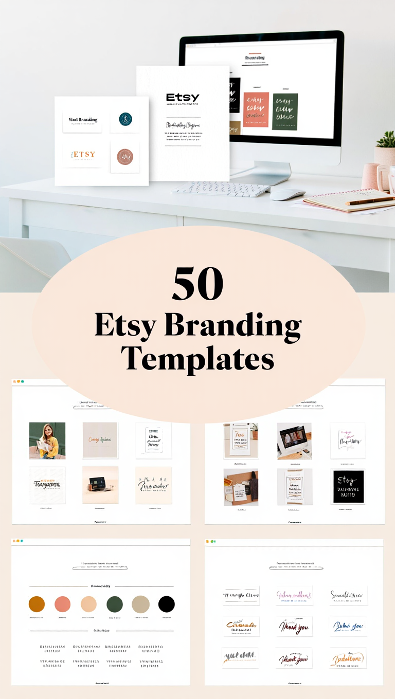 Etsy Shop Branding Kit for Beginner Sellers Instant Download