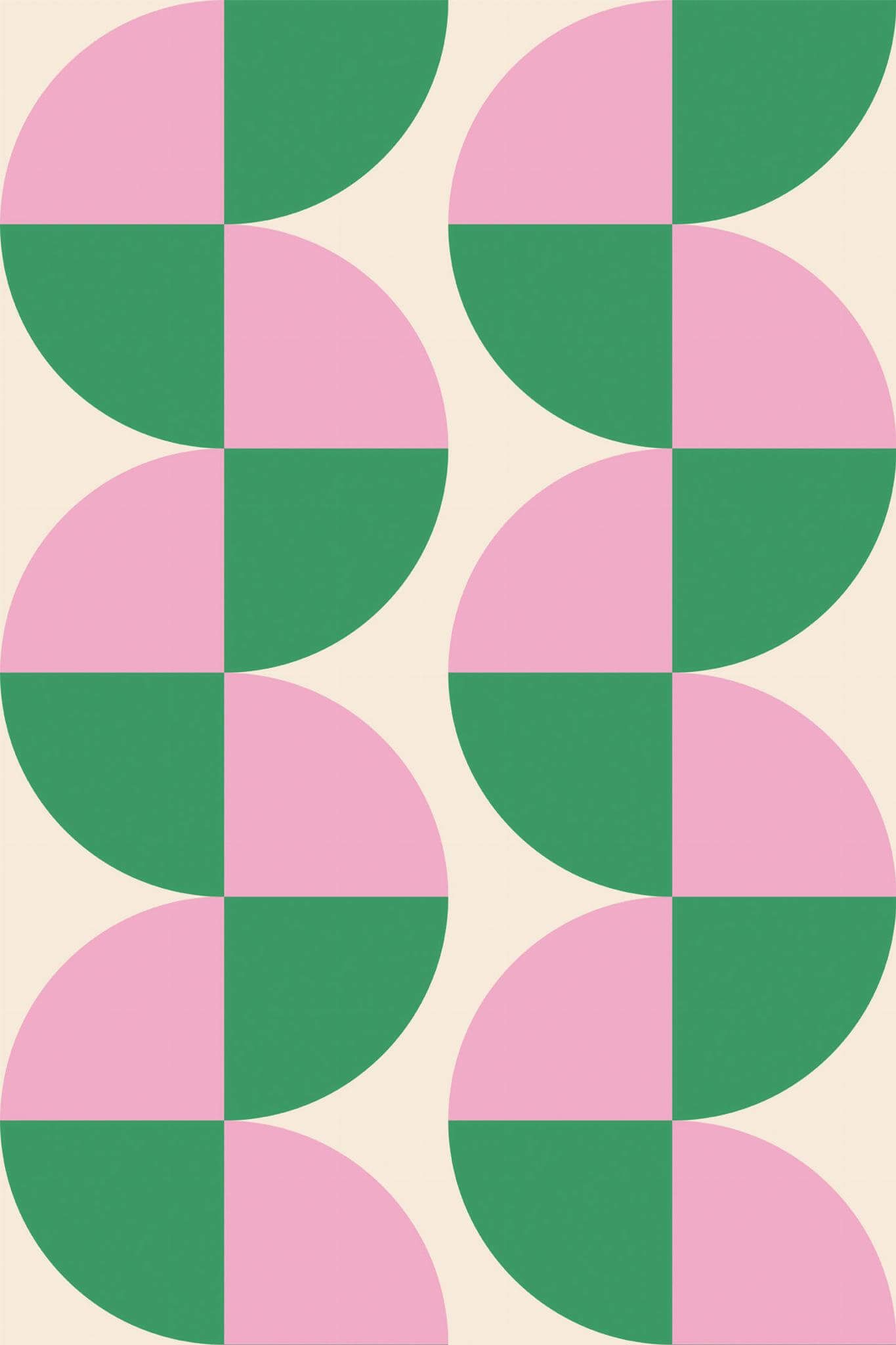 Bold semi-circles Peel and Stick Wallpaper