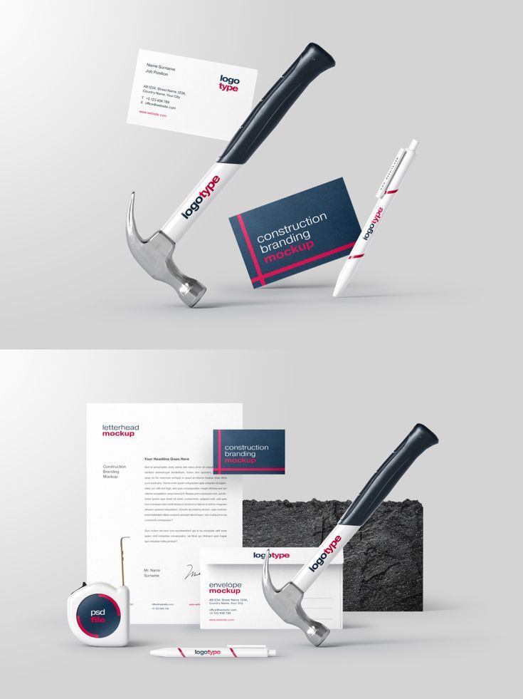 Construction Branding Mockup Bundle