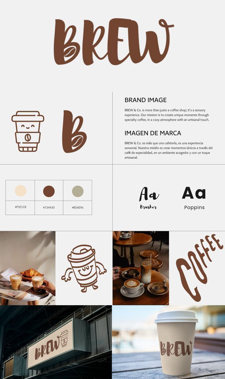 delicate stunning fun adorable modern feminine creative coffee shop brand identity design
